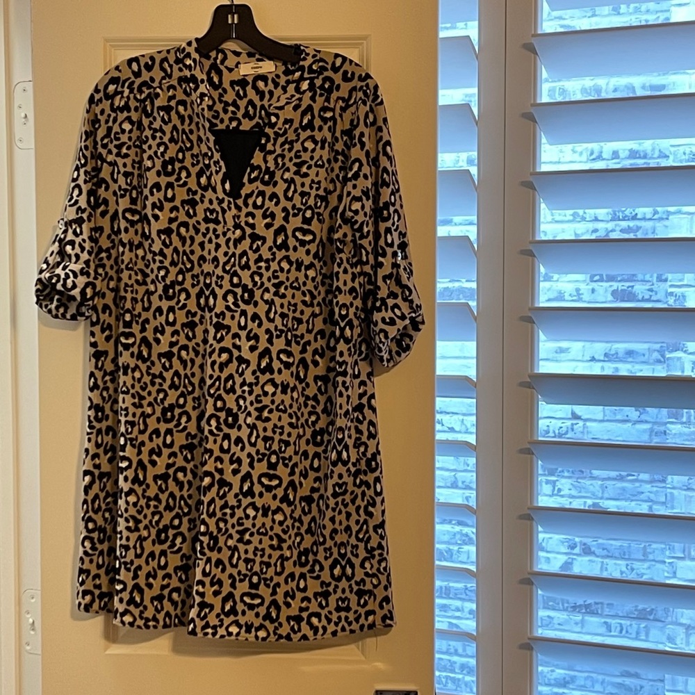 ENTRO Leopard Print Dress